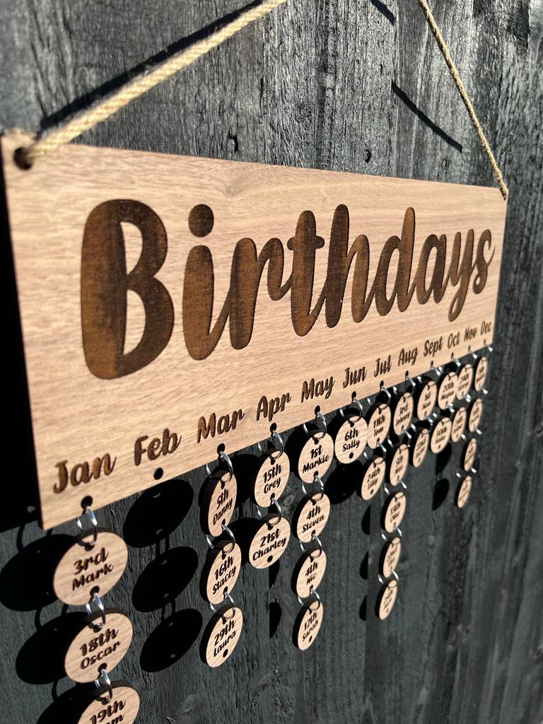 Engraved Birthday's Plaque